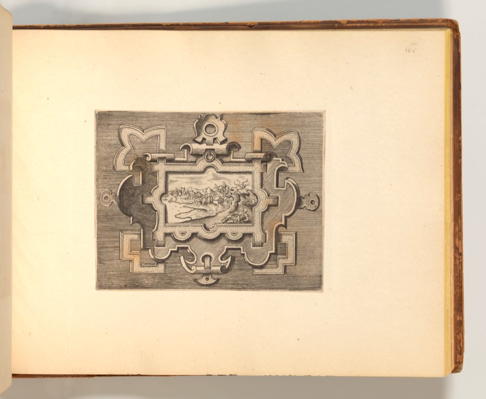 Targhe ed altri ornati di varie e capricciose invenzioni (Cartouches and other ornaments of various and capricious invention, page 46) MET DP703735