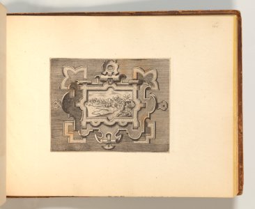 Targhe ed altri ornati di varie e capricciose invenzioni (Cartouches and other ornaments of various and capricious invention, page 46) MET DP703735