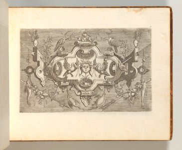 Targhe ed altri ornati di varie e capricciose invenzioni (Cartouches and other ornaments of various and capricious invention, page 4) MET DP703693