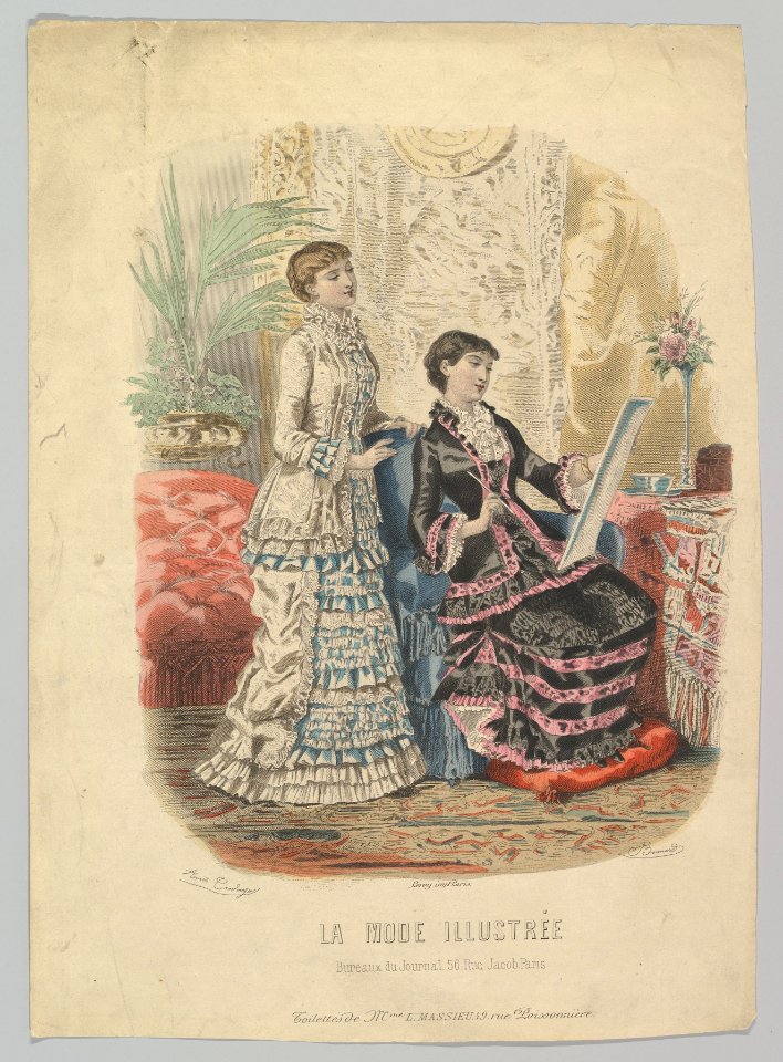 Toilettes de Mme. L. Massieu, from La Mode Illustrée MET DP819178
