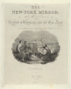 Title Page- The New York Mirror, A Weekly Journal, Devoted to Literature and the Fine Arts. Embellished with Engravings and Music, Volume IX MET DP837861