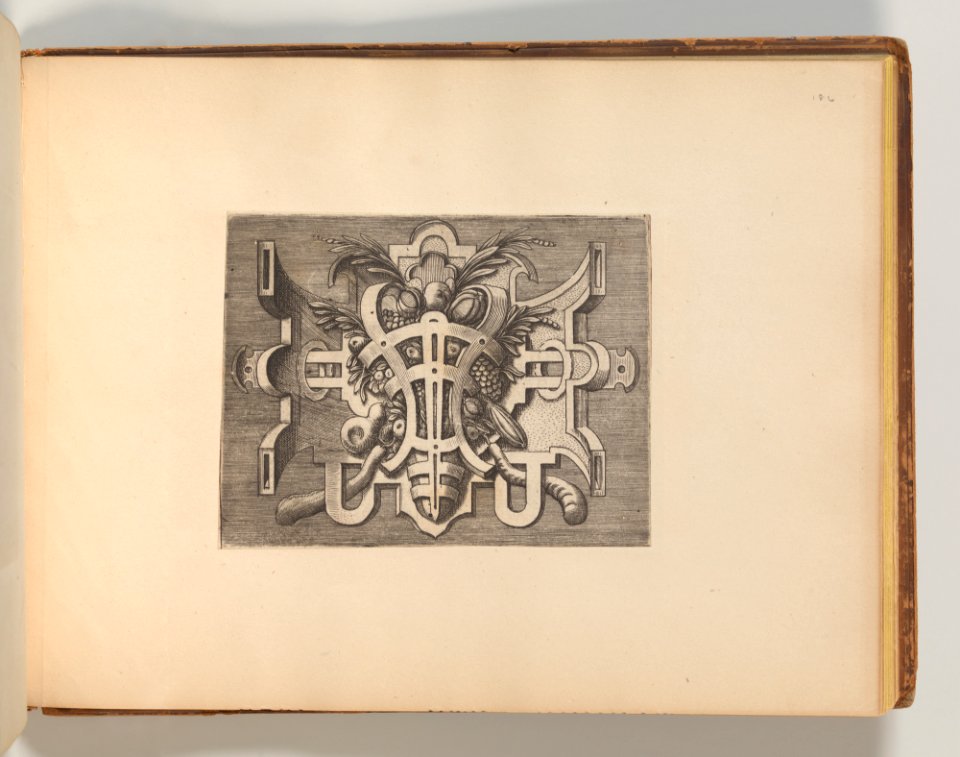 Targhe ed altri ornati di varie e capricciose invenzioni (Cartouches and other ornaments of various and capricious invention, page 42) MET DP703731