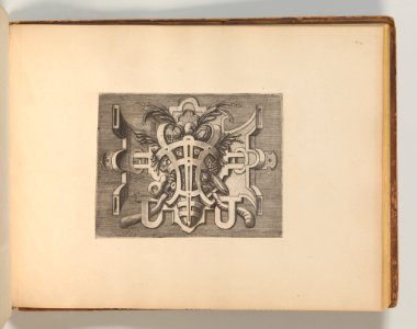 Targhe ed altri ornati di varie e capricciose invenzioni (Cartouches and other ornaments of various and capricious invention, page 42) MET DP703731