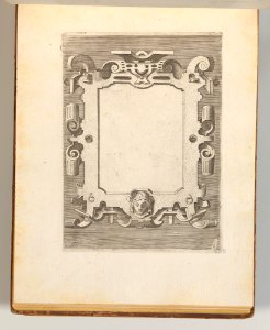 Targhe ed altri ornati di varie e capricciose invenzioni (Cartouches and other ornaments of various and capricious invention, page 27) MET DP703716