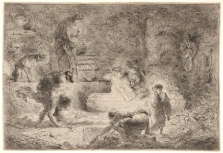Tobit burying the dead MET DP832213