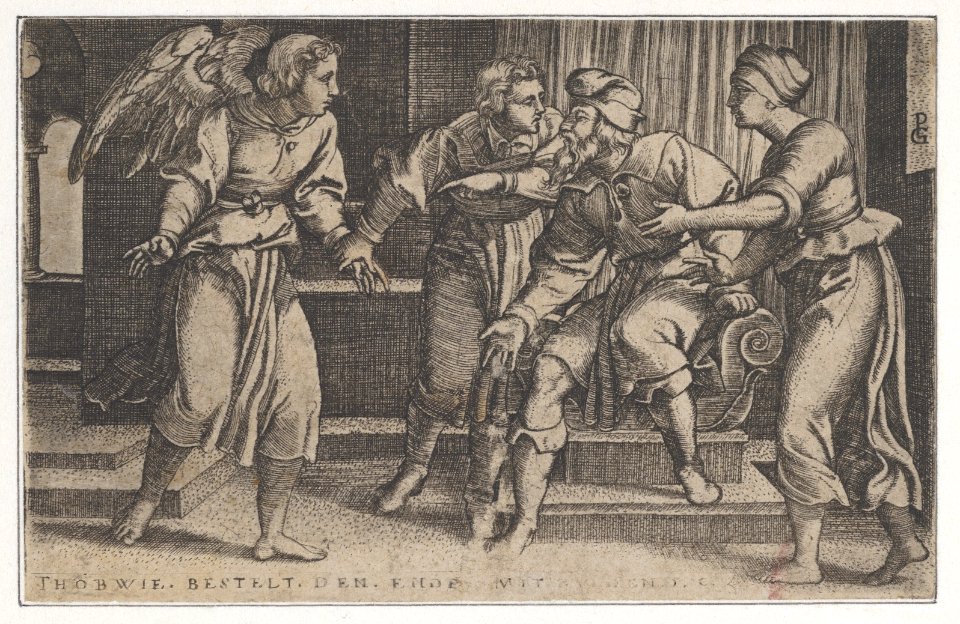 Tobias and the Archangel Raphael, from The Story of Tobias MET DP855471