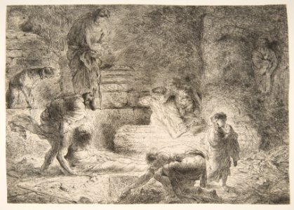 Tobit burying the Dead MET DP816381