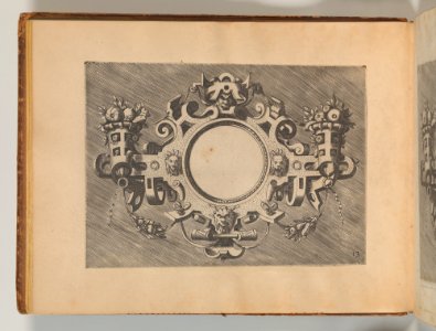 Targhe ed altri ornati di varie e capricciose invenzioni (Cartouches and other ornaments of various and capricious invention, page 17) MET DP703706