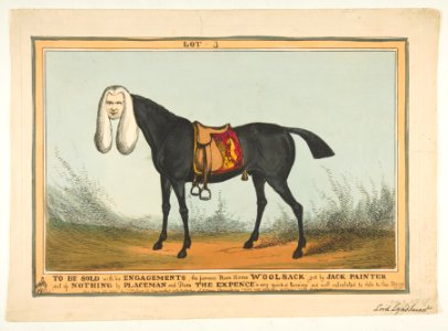To Be Sold With All His Engagements–The Famous Race Horse Woolsack MET DP818366