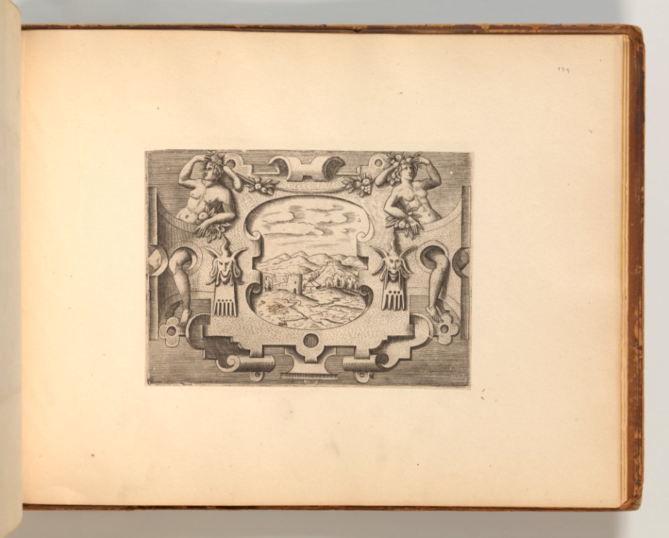 Targhe ed altri ornati di varie e capricciose invenzioni (Cartouches and other ornaments of various and capricious invention, page 53) MET DP703742
