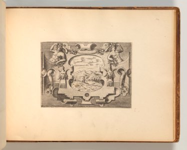 Targhe ed altri ornati di varie e capricciose invenzioni (Cartouches and other ornaments of various and capricious invention, page 53) MET DP703742