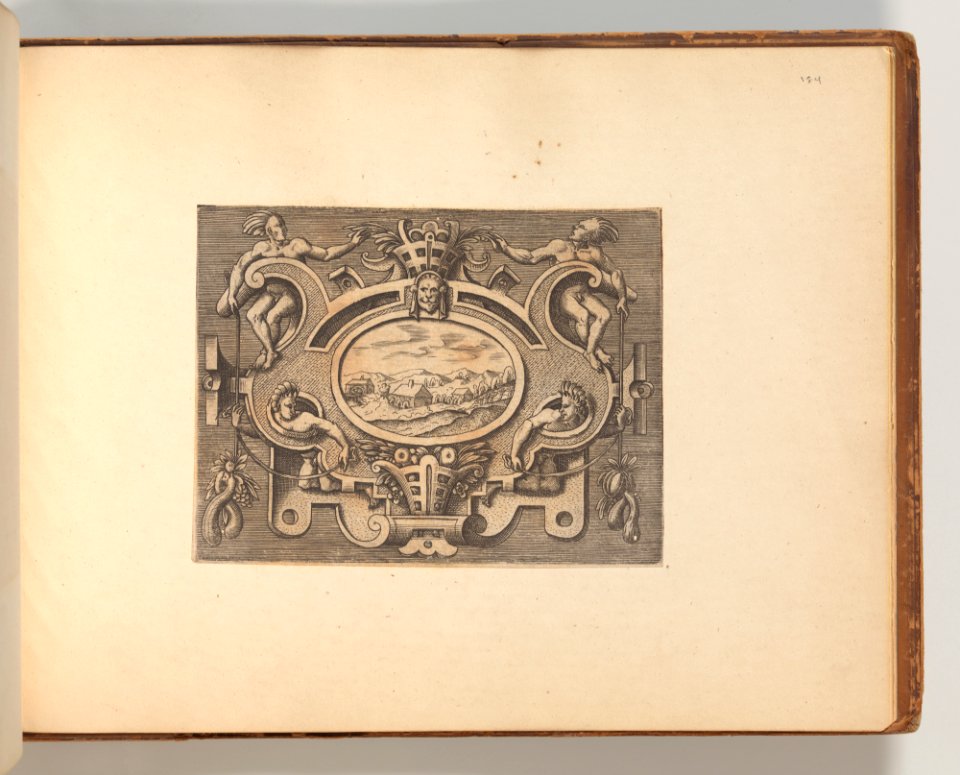 Targhe ed altri ornati di varie e capricciose invenzioni (Cartouches and other ornaments of various and capricious invention, page 53) MET DP703743