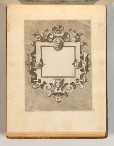 Targhe ed altri ornati di varie e capricciose invenzioni (Cartouches and other ornaments of various and capricious invention, page 33) MET DP703722
