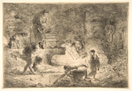 Tobit burying the Dead MET DP816383