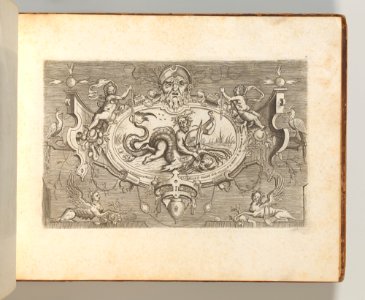 Targhe ed altri ornati di varie e capricciose invenzioni (Cartouches and other ornaments of various and capricious invention, page 7) MET DP703696