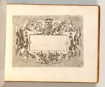 Targhe ed altri ornati di varie e capricciose invenzioni (Cartouches and other ornaments of various and capricious invention, page 14) MET DP703703