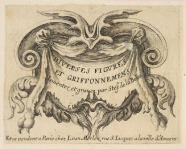 Title page, from 'Various figures and doodles' (Diverses figures et griffonnemens) MET DP817910