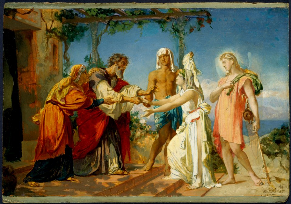 Tobias Brings His Bride Sarah to the House of His Father, Tobit MET DT6467