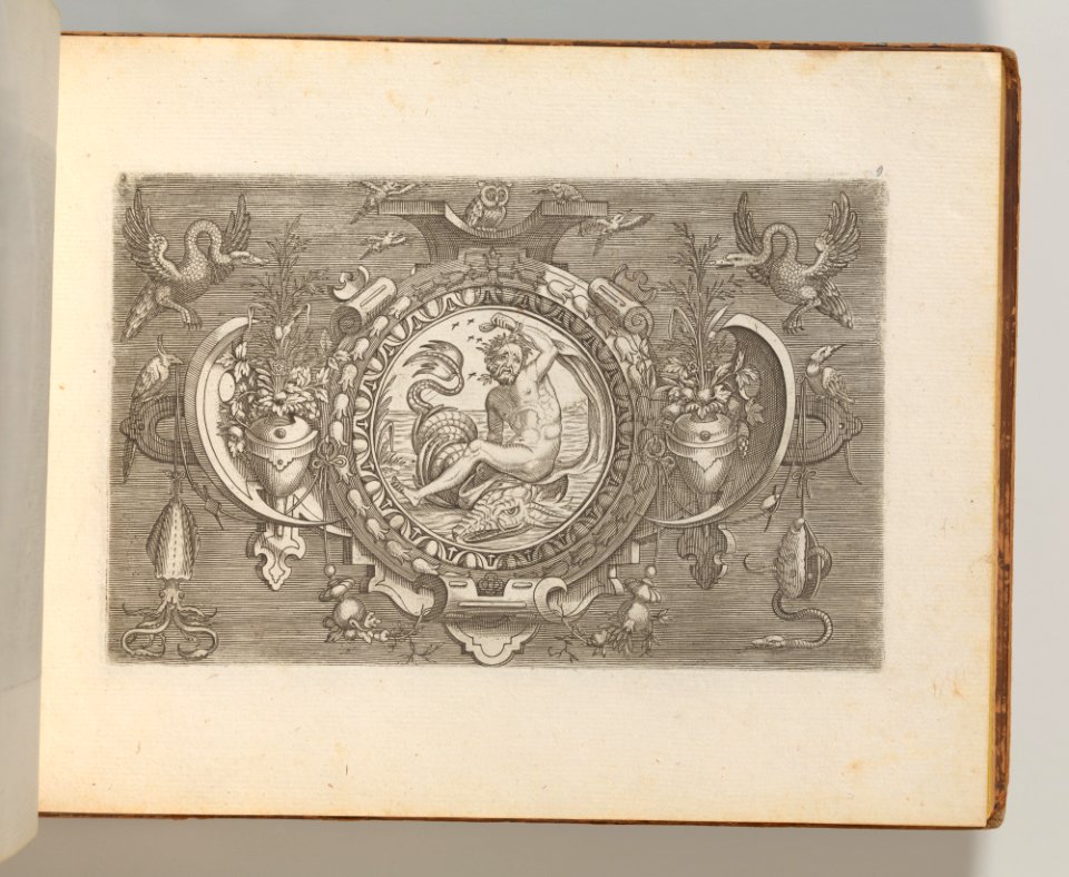 Targhe ed altri ornati di varie e capricciose invenzioni (Cartouches and other ornaments of various and capricious invention, page 9) MET DP703698