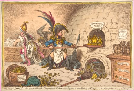 Tiddy-Doll, the Great French-Gingerbread-Baker; Drawing Out a New Batch of Kings, His Man Hopping Talley, Mixing Up the Dough MET DP809034