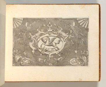 Targhe ed altri ornati di varie e capricciose invenzioni (Cartouches and other ornaments of various and capricious invention, page 6) MET DP703695