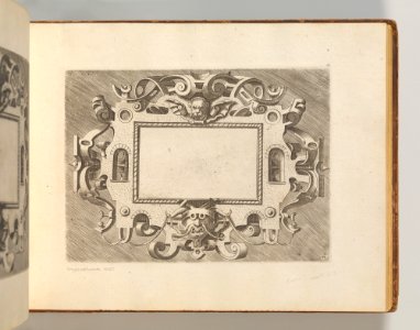 Targhe ed altri ornati di varie e capricciose invenzioni (Cartouches and other ornaments of various and capricious invention, page 16) MET DP703705