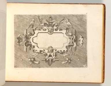 Targhe ed altri ornati di varie e capricciose invenzioni (Cartouches and other ornaments of various and capricious invention, page 13) MET DP703702