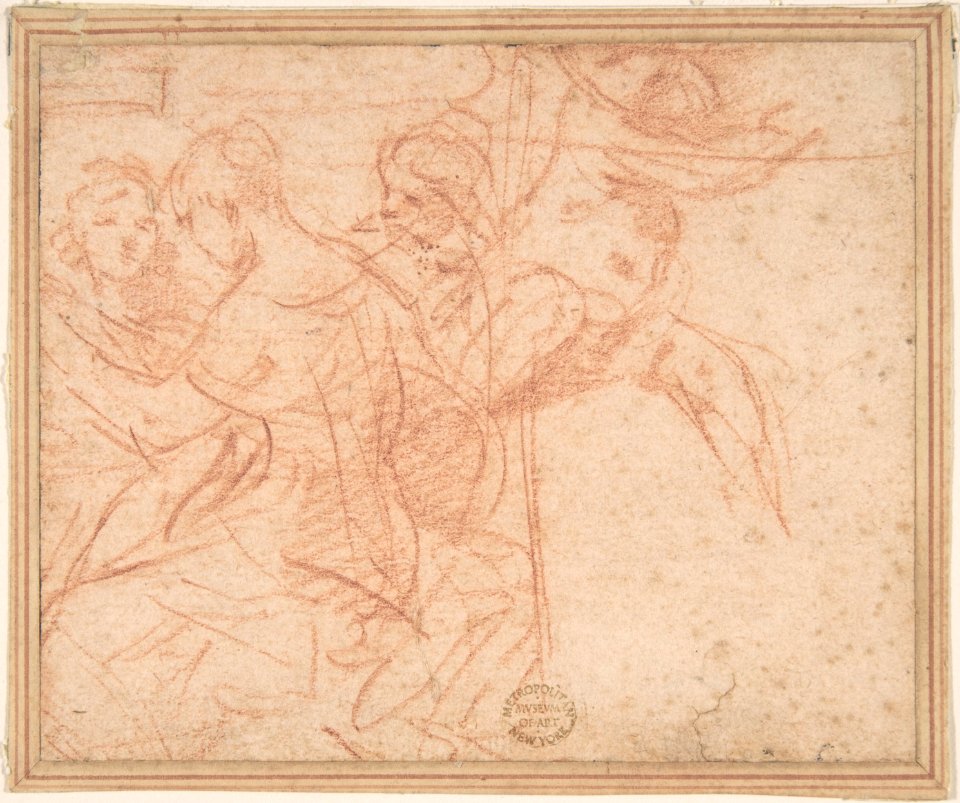 Three Female Figures and Seated Putto MET DP802389