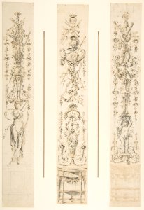 Three Designs for Panels of Arabesques MET DP812940