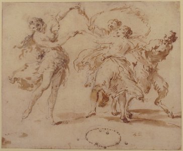 Three Dancing Nymphs and a Satyr MET 1975.131.59