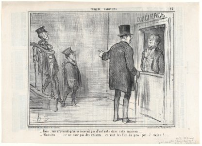 Tiens...vous m'aviez dit..., from Croquis Parisiens, published in Le Charivari, January 21, 1857 MET DP876627