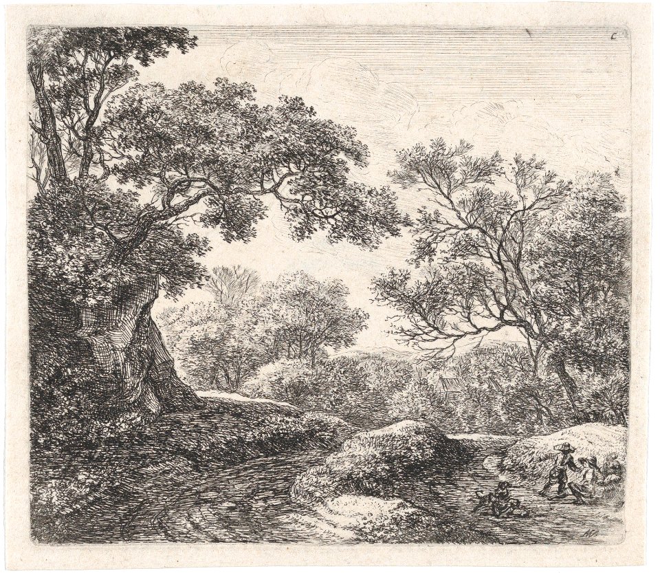 Three Boys and Their Dogs (L'Allée dans le Bois) MET DP876295