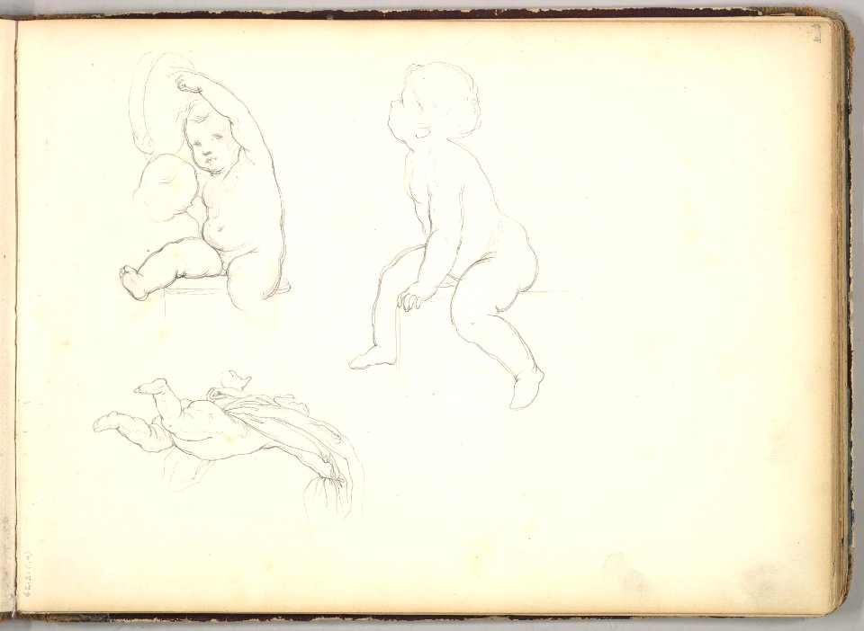 Three Children (in Sketch Book With Drawings on Twenty-six Leaves) MET DP826434
