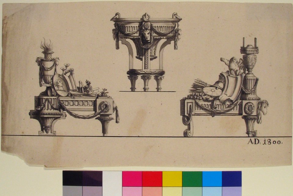 Three Designs for Architectural Trophies MET 1970.736.57