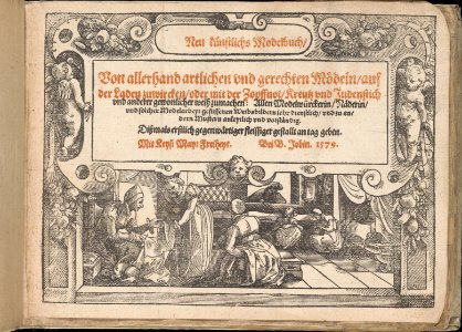 Titlepage of Neu künstlich Modelbuch (page 1r) MET DP364175