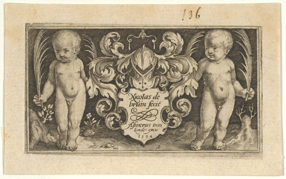 Title Page, from Two Genii with Animals MET DP837162