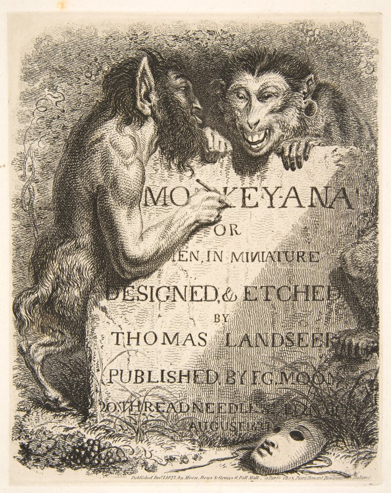 Title Page, from Monkey-ana, or Men in Miniature MET DP813163