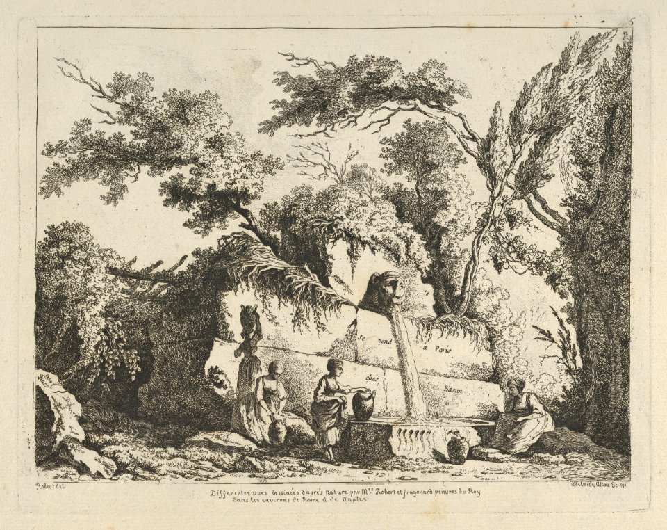 Titlepage from Differentes vues dessiné d'après nature... dans les environs de Rome et de Naples MET DP842905