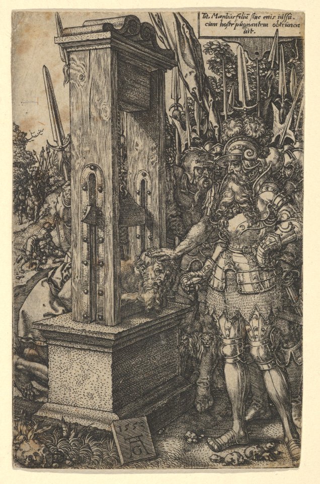 Titus Manlius Torquatus Ordering the Execution of His Son MET DP836694