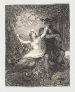 Titania and Bottom (Shakespeare, Midsummer Night's Dream, Act 3, Scene 1) MET DP870105