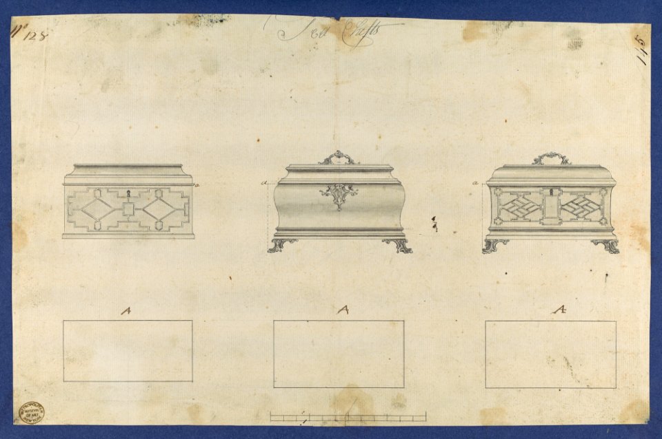 Tea Chests, in Chippendale Drawings, Vol. I MET DP104130