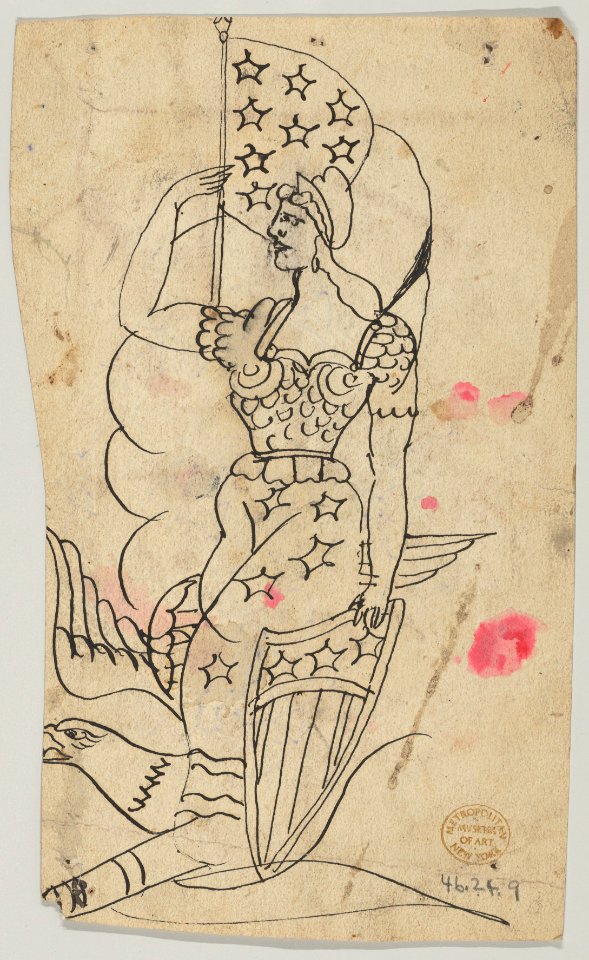 Tattoo Design of a Female Performer MET DP836707