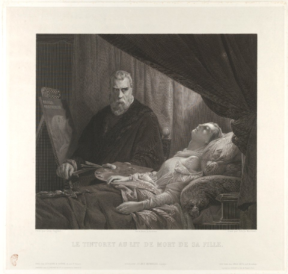 Tintoretto at His Daughter's Deathbed MET DP852106