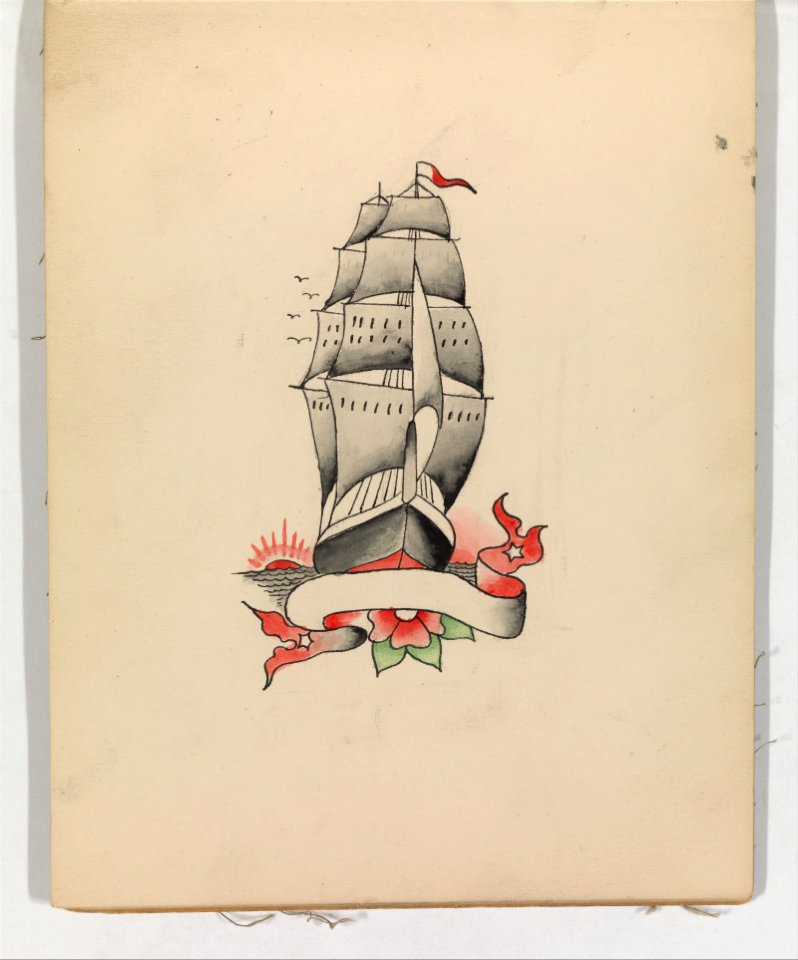 Tattoo Design with a Ship MET DP327934