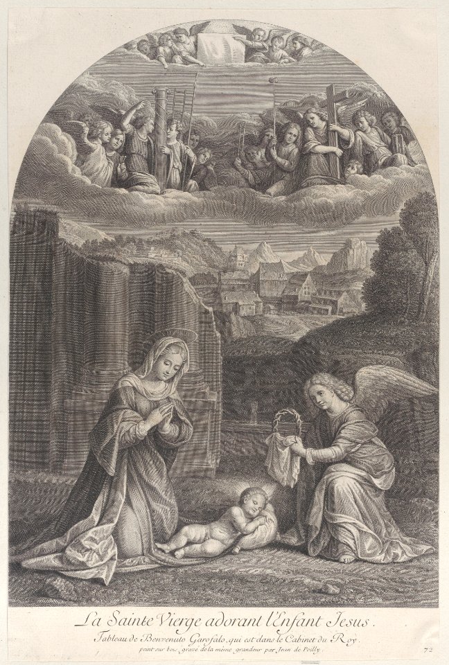 The Virgin Mary adoring the Christ child Met DP885637