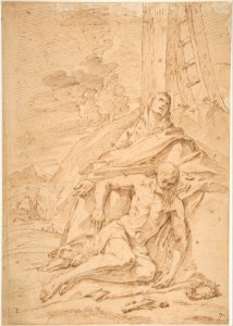 The Virgin Lamenting over the Dead Christ MET DP811848