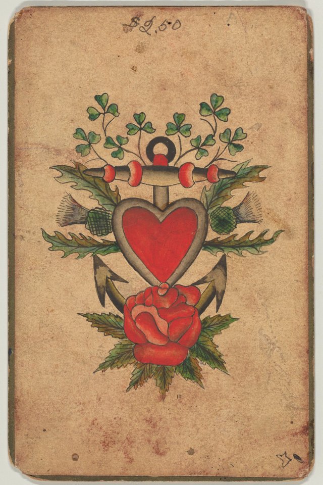 Tattoo Design with an Anchor MET DP836706
