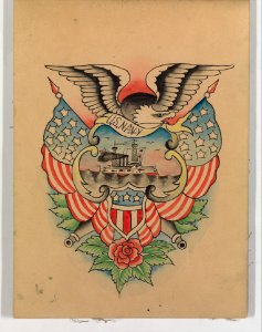 Tattoo Design with a Naval Theme MET DP327935