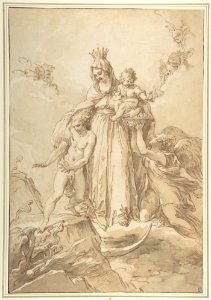 The Virgin Immaculate with the Christ Child MET DP801291