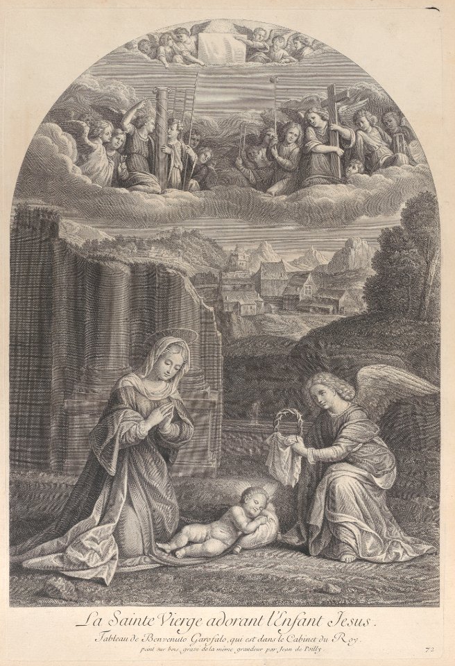 The Virgin Mary adoring the Christ child Met DP885642